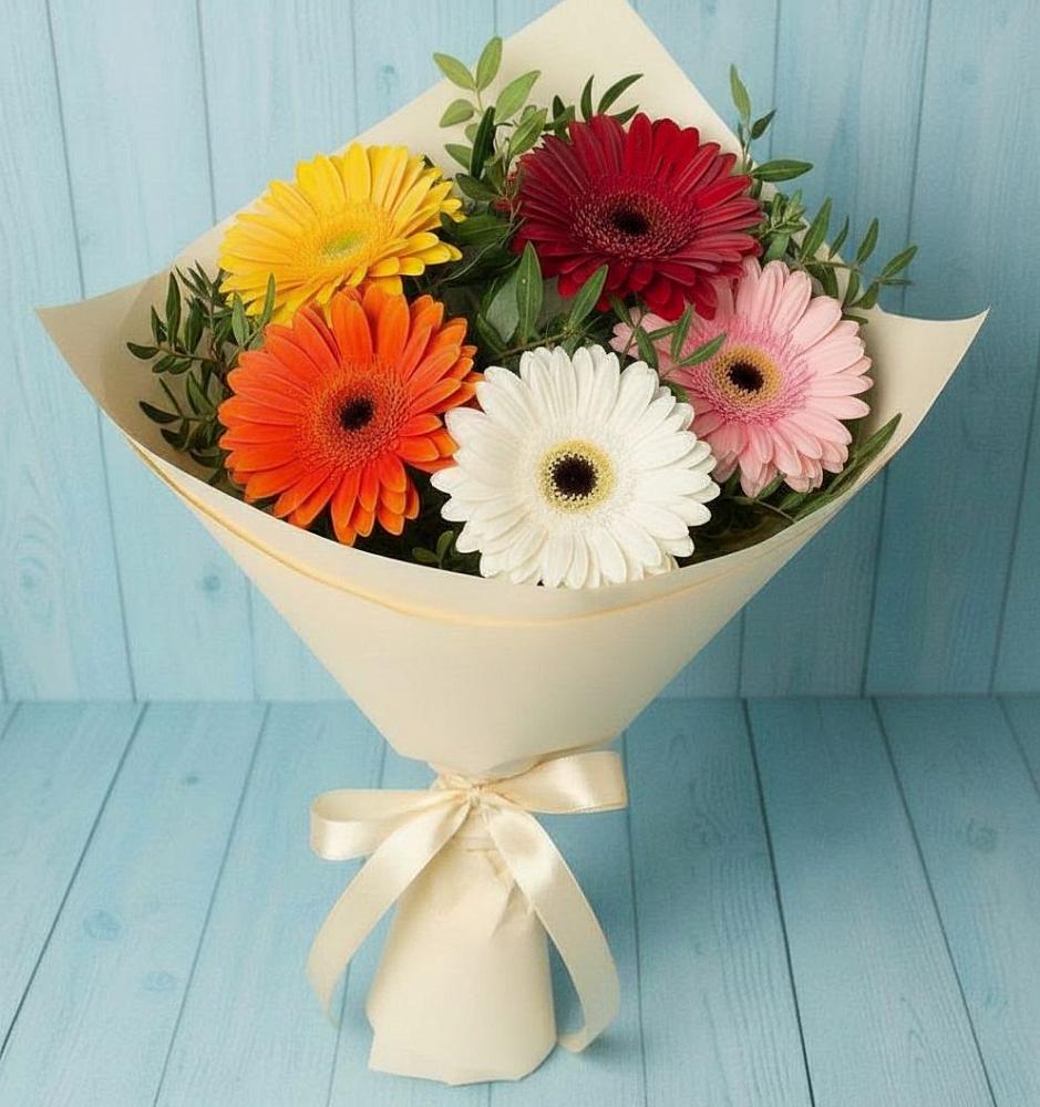 Букет цветов из: Герберы в Губдене