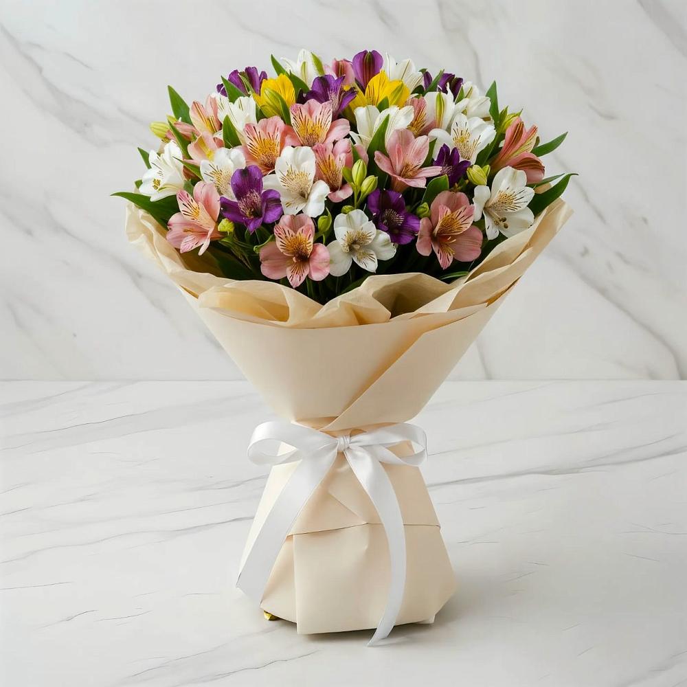 Букет цветов из: Альстромерии в Губдене