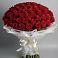 Букет 101 Красная роза Блэк Мэджик в Губдене