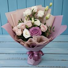 Букет цветов из:  Розы и Лизиантусы #REPLACE_PRED# Губдене