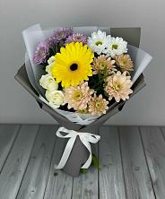 Букет цветов из:  Розы, Герберы и Хризантемы в Губдене