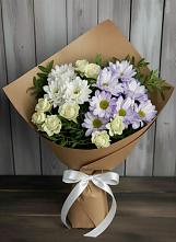 Букет цветов из:  Хризантемы и Розы в Губдене